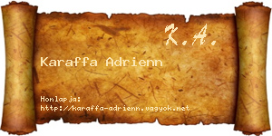 Karaffa Adrienn névjegykártya